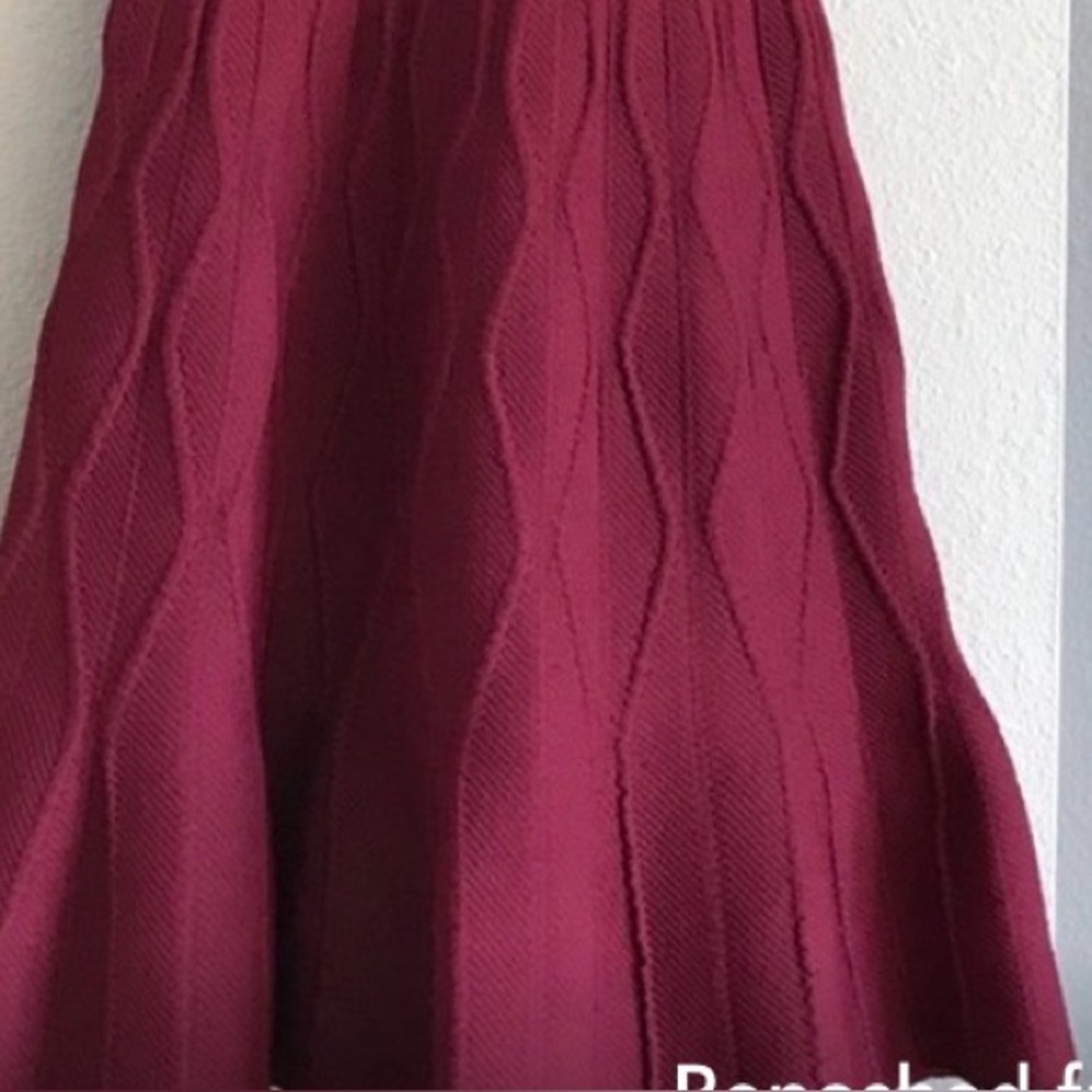 ANTONIO MELANI Burgundy Midi Dress